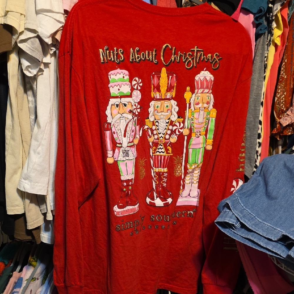 Simply Southern Red Christmas Nutcracker Tee
